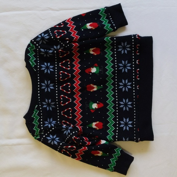 george christmas winter gnome knit crewneck sweater 6-12 months baby unisex - Picture 7 of 8